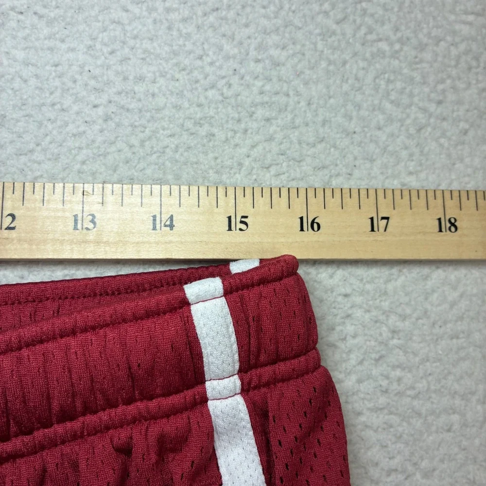 Y2K Nike Alabama Crimson Tide Baggy Basketball Shorts Men XL Red Mesh Drawstring